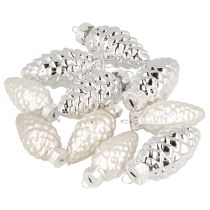 kohteita Lasiset kartiot, hopeaa, 5 cm, 14 kpl