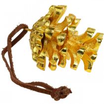 kohteita Männynkäpykoristekäpyjä ripustamiseen Gold H6cm