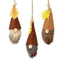 Cone Gnome Riipus Gnome Decoration Autumn Gnome H10cm 6kpl