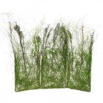 kohteita Ruohokoriste telineeseen oksilla Vihreä ikkunakoristelu 105x50cm