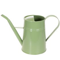 kohteita Metallinen kastelukannu sisätiloihin, mintunvihreä, 1,7 l, koristeellinen maljakko, retrotyyli, korkeus 23 cm