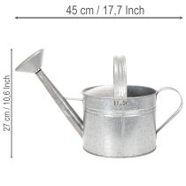 kohteita Vintage sinkkikastelukannu, 27 cm - puutarha- ja terassiruukku, metallinen kukkaruukku