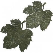 Metallinen koristeellinen syksynlehti koristekulho Ø33/40cm 2 kpl setti