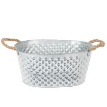 kohteita Suuri soikea sinkkikulho, 31 cm x 20 cm, korkeus 15 cm