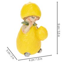kohteita Sitruunaiset lapsihahmot, suloinen kesäpöytäkoriste vintage-tyyliin, olohuoneisiin ja parvekkeelle, 9 cm, 3 kpl