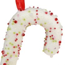 kohteita Karkkiruokokoristelu ripustettavaksi valkoisena, värikäs, H20cm, 6 kpl