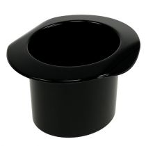 kohteita Koristesylinteri musta, uudenvuodenaatto, hattu istutuskoneeksi K5,5cm 12kpl