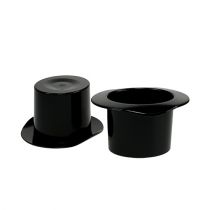 kohteita Sylinteri musta 7cm 9 kpl
