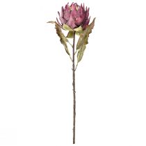 kohteita Keinotekoinen artisokka Suuri tekokukka Kuiva look Violetti 76cm