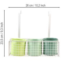 kohteita Riippuva kukkaruukku, parvekekoriste, keittiökoriste, P26cm
