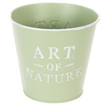 kohteita Sinkkiruukku, mintunvihreä, Ø15cm, korkeus13.5cm