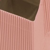 kohteita Kukkakassi kukkalaukku pinkki lohi 12cmx12cm 6 kpl