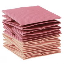 kohteita Kukkakassi kukkalaukku pinkki lohi 12cmx12cm 6 kpl