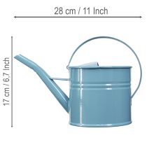 kohteita Koristeellinen kastelukannu kukkaruukku sininen metalli 28x13x17cm 1.25l puutarhaparvekekoriste