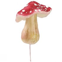 kohteita Koristesienet punaiset tekoperhohelteet langalla 5,5/8cm 12 kpl