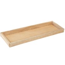 kohteita Koristeellinen tarjotin pitkänomainen puutarjotin luonnollinen 42×14×3cm 3kpl