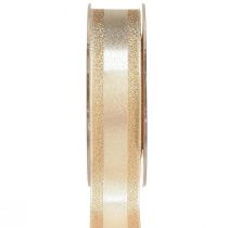 kohteita Koristeellinen nauha kultaa glitterillä ja raidoilla lahjanauha 25mm 20m