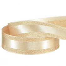 kohteita Koristeellinen nauha kultaa glitterillä ja raidoilla lahjanauha 25mm 20m