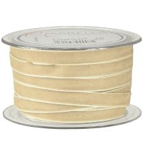 kohteita Koristenauha samettinauha lahjanauha sametti beige 10mm 20m