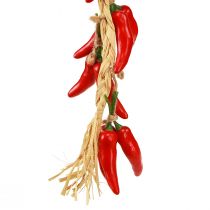 kohteita Koristeellinen ripustin kesä chili paprikat punainen keinotekoinen L50cm