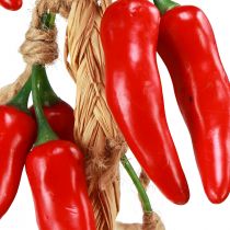 kohteita Koristeellinen ripustin kesä chili paprikat punainen keinotekoinen L50cm