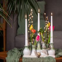 kohteita Koristeelliset keraamiset maljakot tarjottimella, monipuolinen kodinsisustus, 26 cm