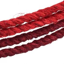 kohteita Koristesormus Juutti Deco Loop Punainen Tummanpunainen Ø30cm 4kpl