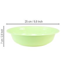 kohteita Koristeellinen metallinen kulho emalikuviolla, vihreä limenvihreä, 25 cm