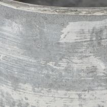 kohteita Koristeellinen metallikulho, soikea, harmaa, P 22,5/19,5/16 cm, 3 kpl:n setti