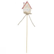 kohteita Koristetulpat Joulukoristeet talot puuta 4,5x5cm 12 kpl