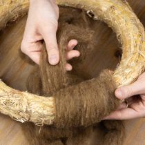 kohteita Villanarua, koristevillaa, ruskeaa, 2m. Villanarua, huovutusvillaa askarteluun ja kukkakauppoihin.