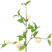 kohteita Koristehaara keinotekoinen persikka koristeellinen tekooksa 52cm 2 kpl