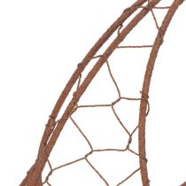 kohteita Metallikori, metallinen istutusastia, kevätkoriste, pääsiäiskori, ruskea, ruosteenvärinen, K34cm P30cm