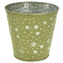 kohteita Planter Hopea Vihreä Kukkaruukku Metal Stars Ø14cm
