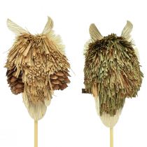 kohteita Pöllö koriste kukkatulpat syksyn koristelu luonnollinen Ø4cm K8cm 4kpl