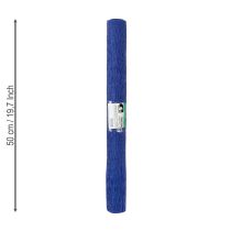 kohteita Kukkaistyylin kreppipaperi tummansininen 50x250cm