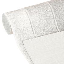 kohteita Kukkaistyylin kreppipaperi hopea 50x250cm