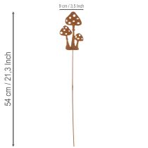 kohteita Puutarhakeppi, säänkestävää terästä, kärpässienen koristekeppi, 15 cm, 6 kpl