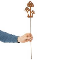 kohteita Puutarhakeppi, säänkestävää terästä, kärpässienen koristekeppi, 15 cm, 6 kpl