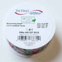 kohteita Kukkakuvioinen lahjanauha eleganttiin lahjapaketointiin, 15 m