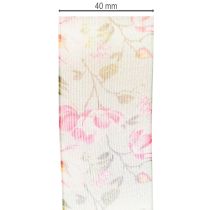 kohteita Kukkakuvioinen lahjanauha eleganttiin lahjapaketointiin, 15 m