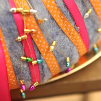 kohteita Lahjanauha pistekuvioinen koristenauha oranssi 10mm 25m