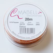 kohteita Lahjanauha, jossa pilkkuja eleganttiin lahjapaketointiin, 1,5 cm leveä, 20 m pitkä