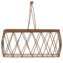 kohteita Metallikori, metallia, ruosteenvärinen, 28x13,5x14cm, 2 kpl