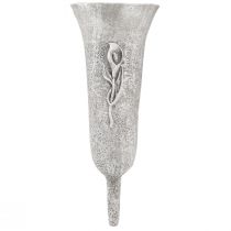kohteita Hautamaljakko harmaa Maljakko kiinni Calla motiivi K32.5cm