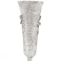 kohteita Harmaa ruusuaiheinen hautamaljakko, 26 cm korkea, 2 kpl