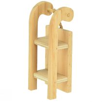 kohteita Puinen minireki, punainen-luonnollinen, 4x8,5 cm, 6 kpl setti - Joulukoristeet