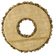 kohteita Luonnonkranssi, syyskoriste, tammenterhot, ovikranssi, seinäkranssi, tee-se-itse, Ø30cm