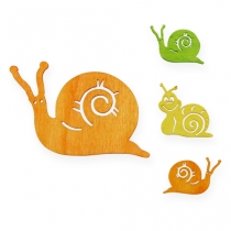 Streudeko puinen etana lajitelma 3,5 cm 39kpl