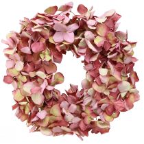 kohteita Hortensiaseppele mauve pinkki keinotekoinen koristeseppele Ø30cm